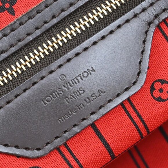 LOUIS VUITTON Neverfull MM Shoulder Bag Damier Ebene BN U.S.A. N51105 40KB322 - Picture 15 of 16
